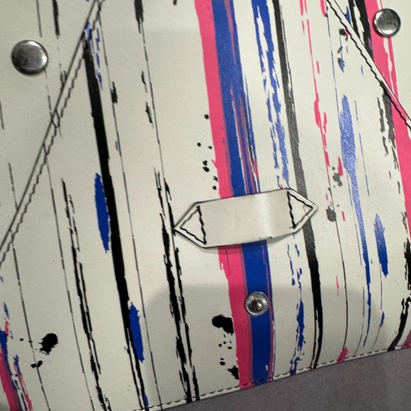 IIIBECA by JOY GRYSON CROSSBODY - WHITE PATTERN BLUE/PINK SILM LEATHER (2014) - Picture 5 of 9